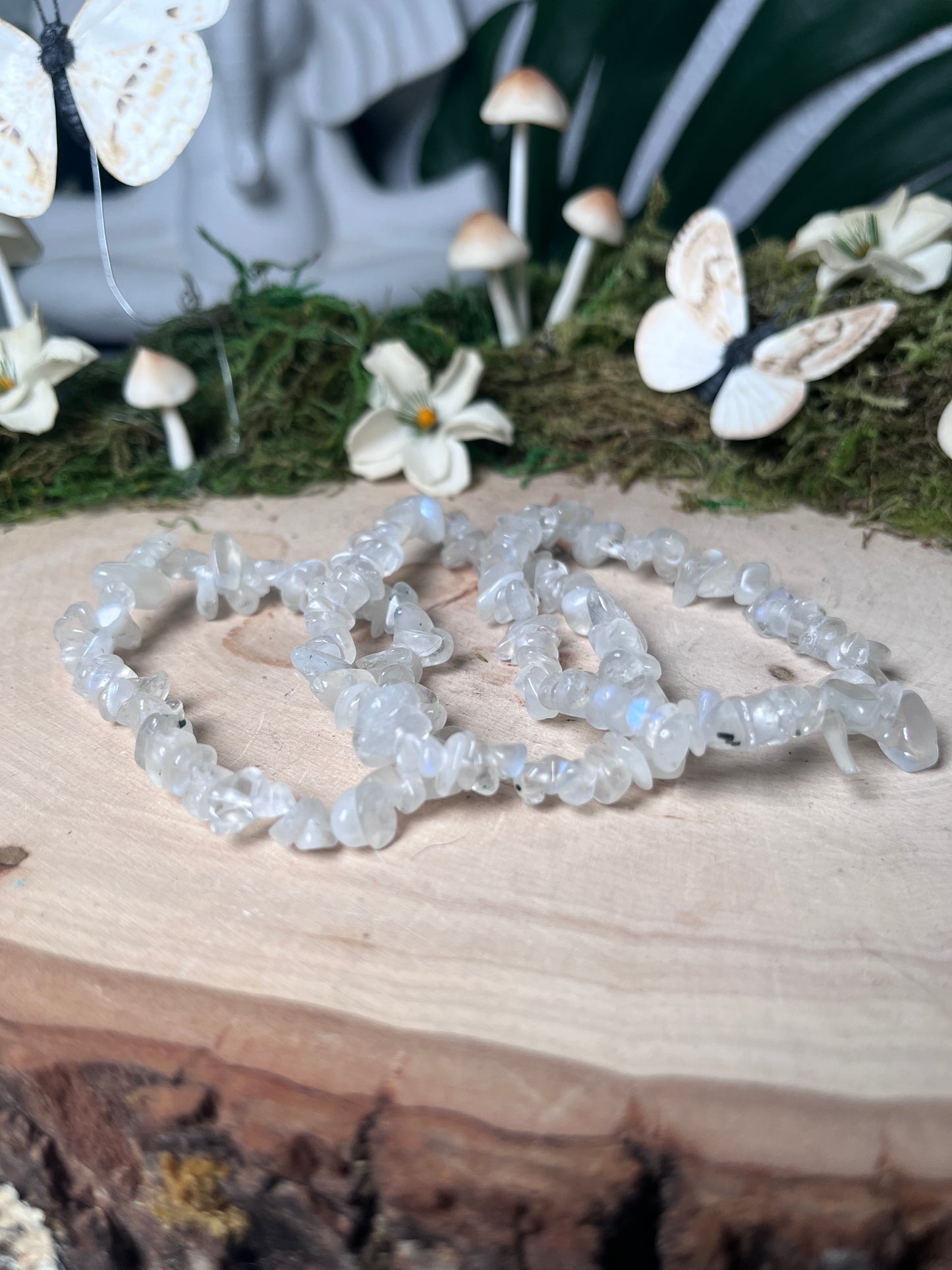 Blue Moonstone Chip Bracelet