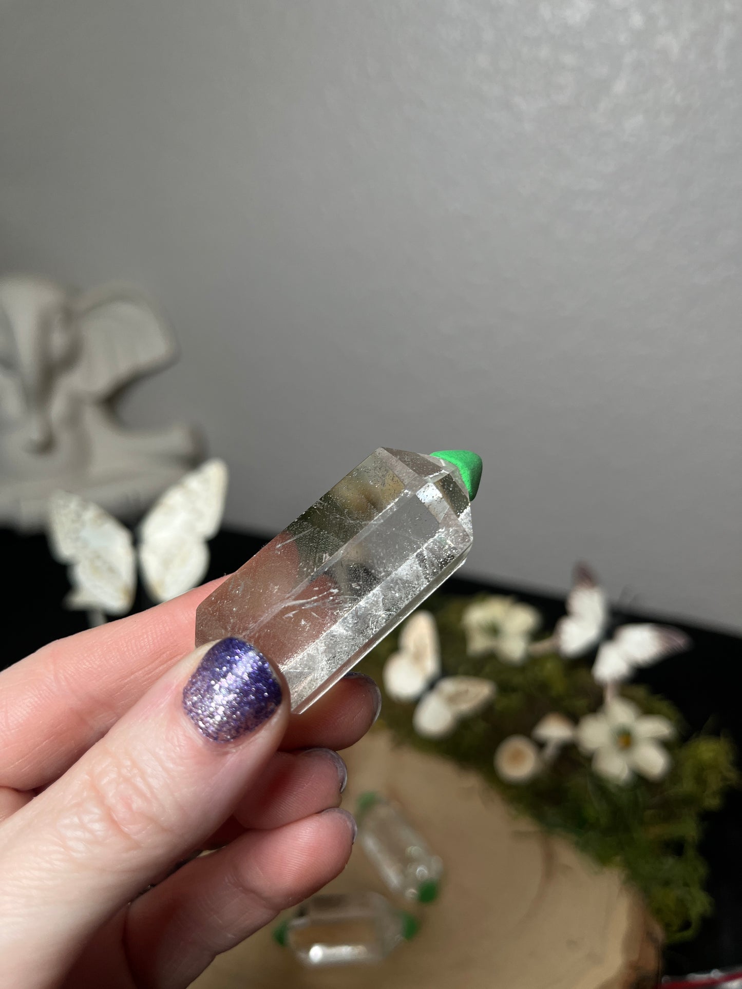 Clear Quarts Double Point