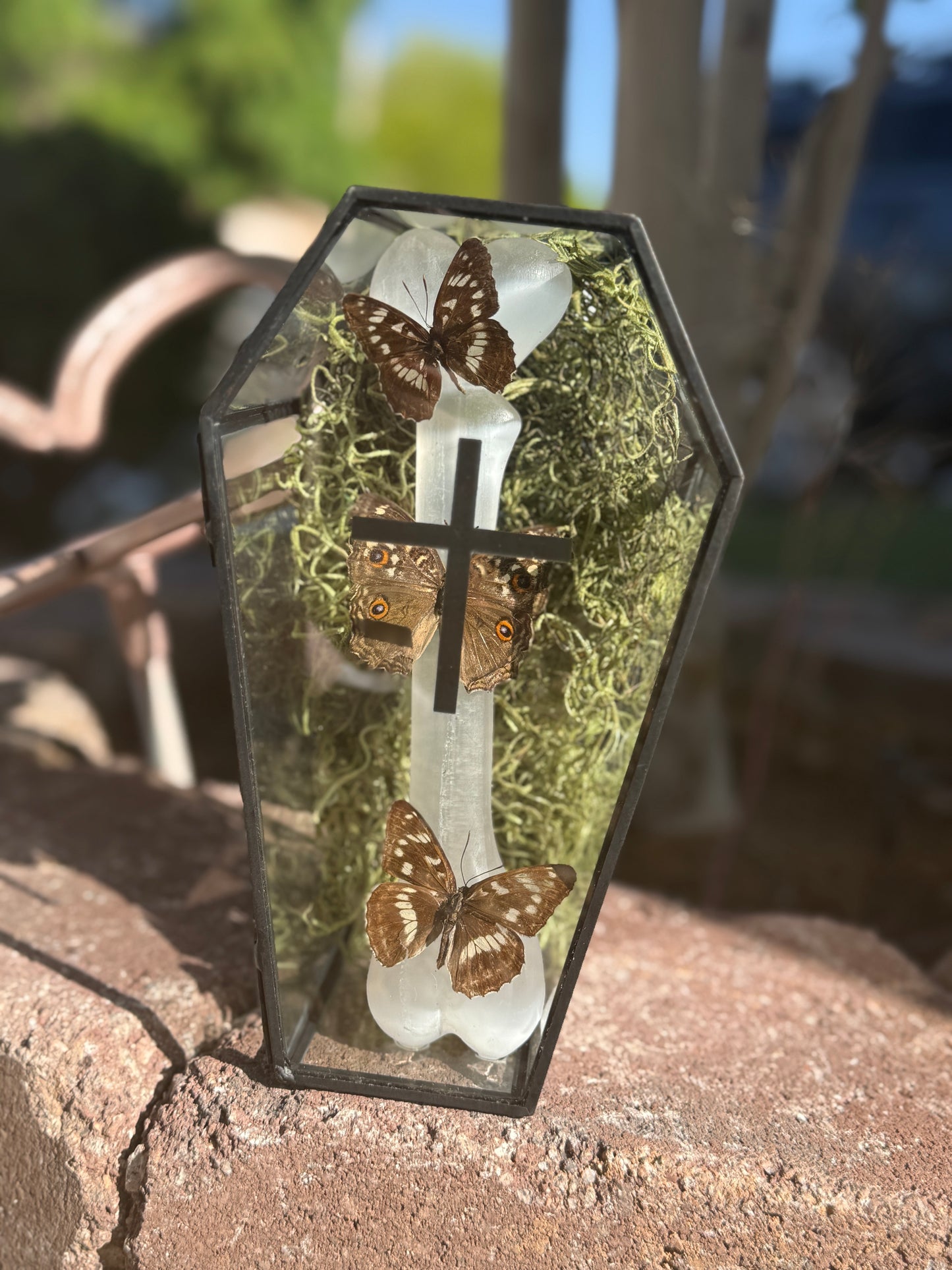 Selenite Butterfly Tombstone