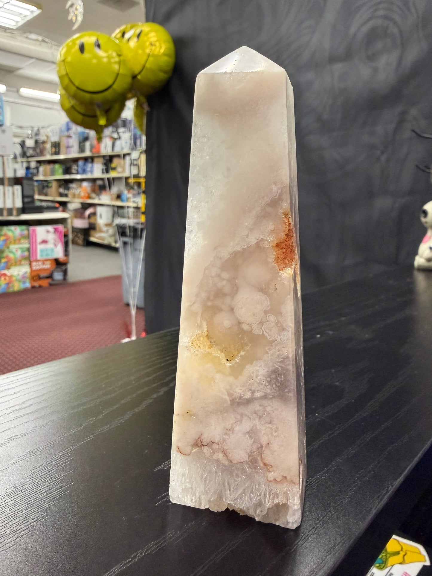 Pink Amethyst with Flower Agate