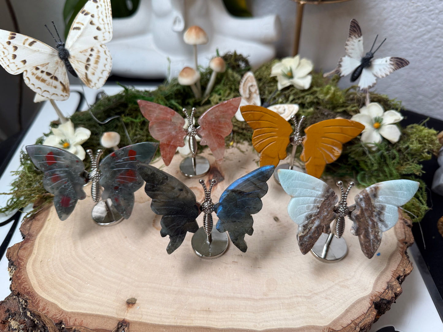 Butterfly on stand
