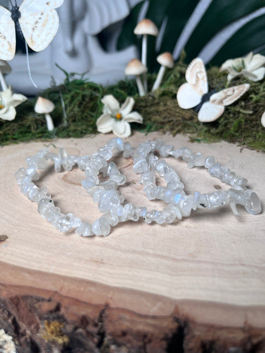 Blue Moonstone Chip Bracelet