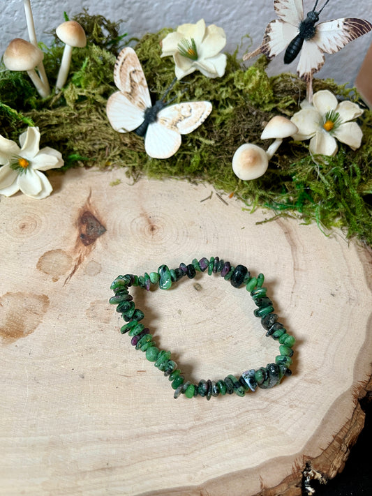Ruby Zoisite chip
