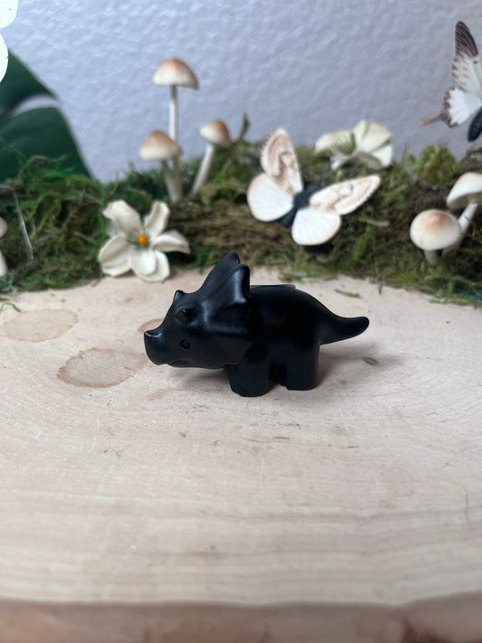 Obsidian Triceratops