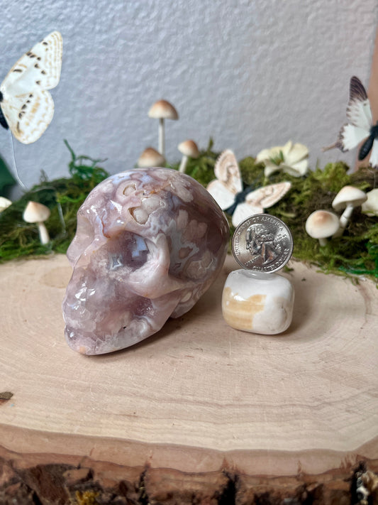 Pink Amethyst Skull