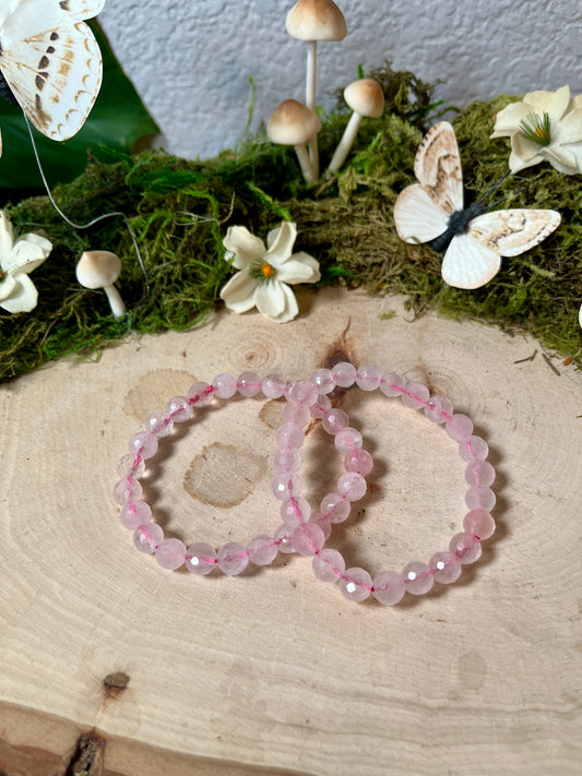 Faceted Rose Quartz