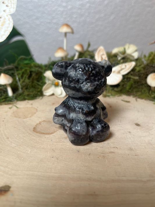 Purple Zebra Jasper Bear