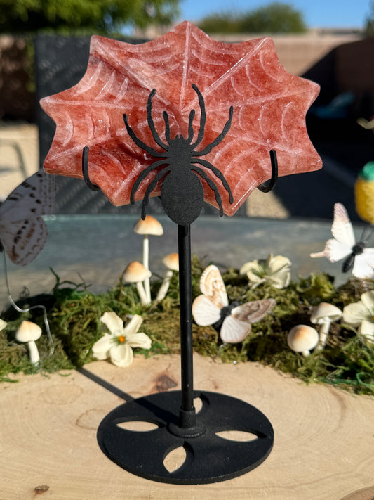 Strawberry Spider web on Stand