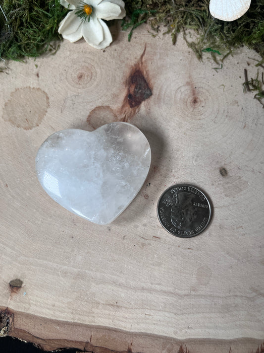 Clear Quartz Heart