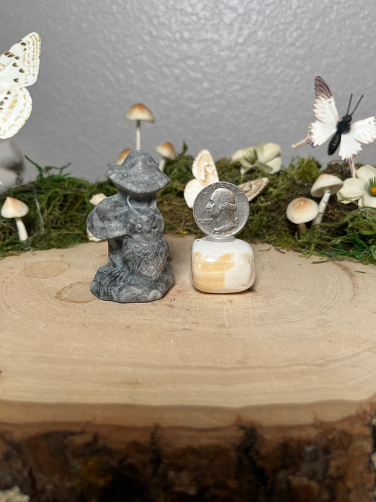 Picasso Jasper Owl and Mushroom