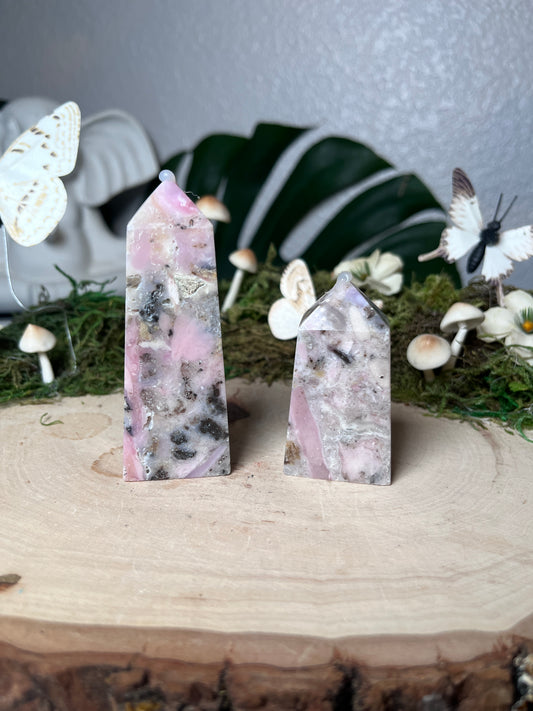 Pink Chalcedony Tower