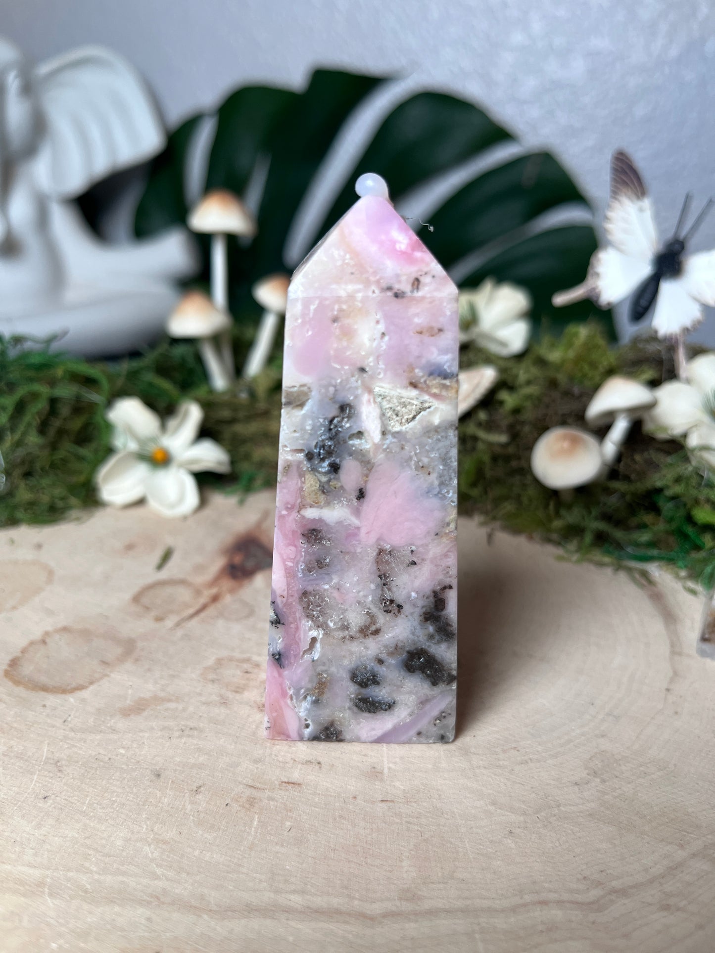Pink Chalcedony Tower