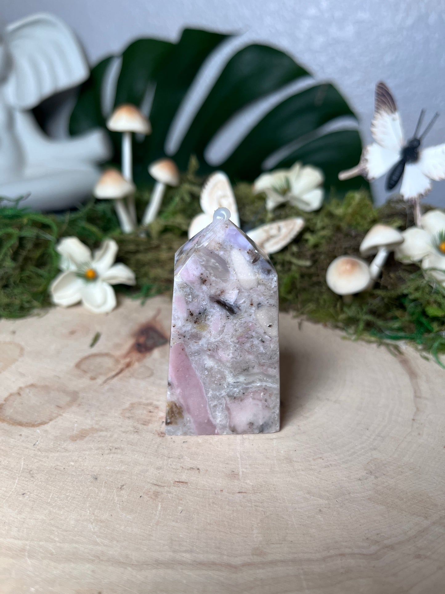 Pink Chalcedony Tower