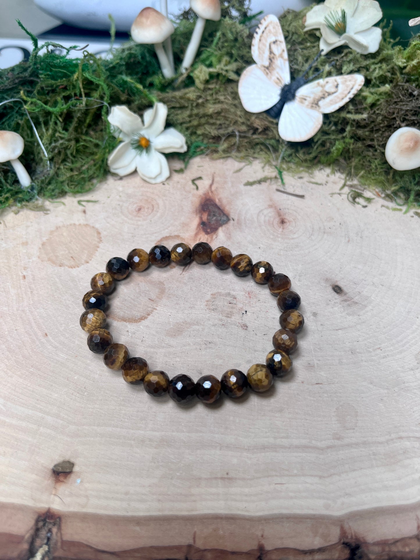 Tigers Eye  Faceted Bracelet