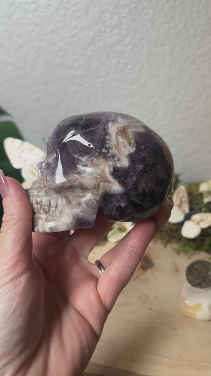 Chevron Amethyst skull