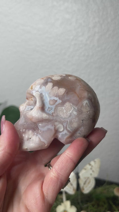 Pink Amethyst Skull