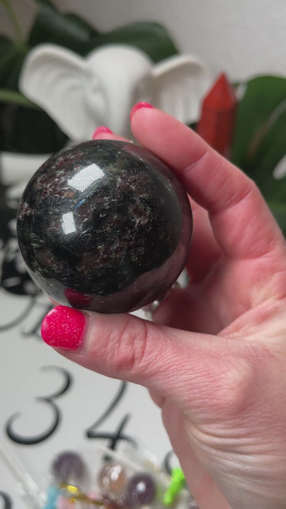 Firework (Astrophyllite) Sphere