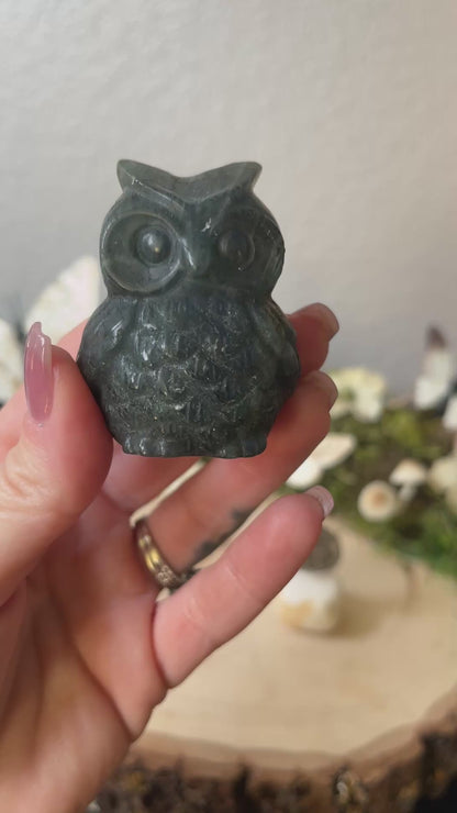 Labradorite Owl